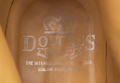 DOUCAL'S Medallion Side Zip Suede Boots Brown Size 41 (26cm)