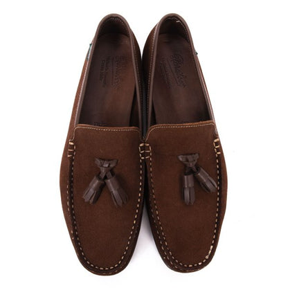 Paraboot Tassel Suede Loafers Brown Size 7.5 (26cm)