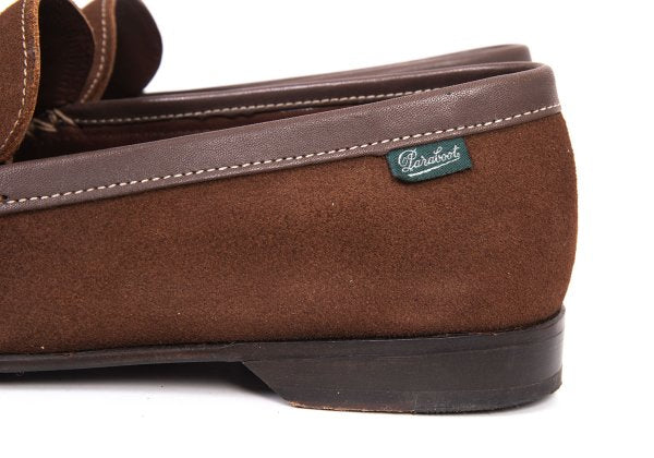 Paraboot Tassel Suede Loafers Brown Size 7.5 (26cm)