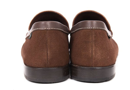 Paraboot Tassel Suede Loafers Brown Size 7.5 (26cm)