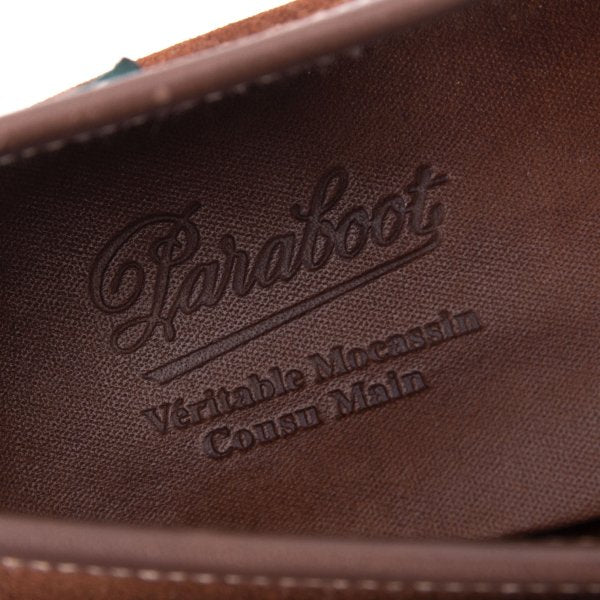 Paraboot Tassel Suede Loafers Brown Size 7.5 (26cm)