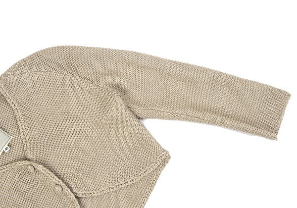 Sybilla Rayon Silk Short Cardigan Beige Size 40