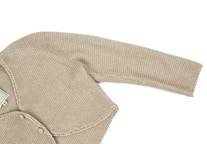 Sybilla Rayon Silk Short Cardigan Beige Size 40