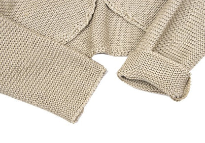 Sybilla Rayon Silk Short Cardigan Beige Size 40