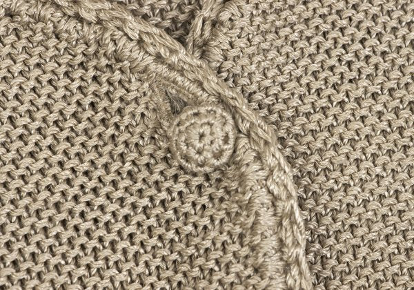 Sybilla Rayon Silk Short Cardigan Beige Size 40