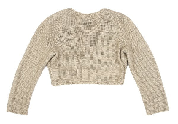 Sybilla Rayon Silk Short Cardigan Beige Size 40