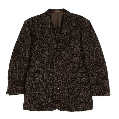 Jean Paul GAULTIER HOMME Wool Tweed 3B Jacket Brown Size M