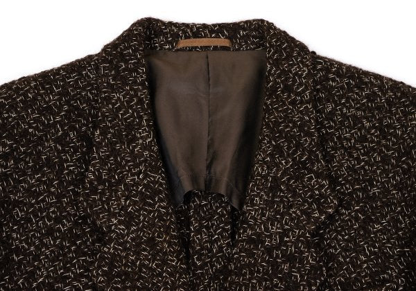 Jean Paul GAULTIER HOMME Wool Tweed 3B Jacket Brown Size M