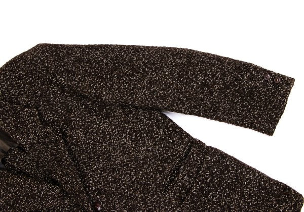 Jean Paul GAULTIER HOMME Wool Tweed 3B Jacket Brown Size M