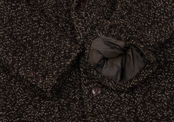 Jean Paul GAULTIER HOMME Wool Tweed 3B Jacket Brown Size M