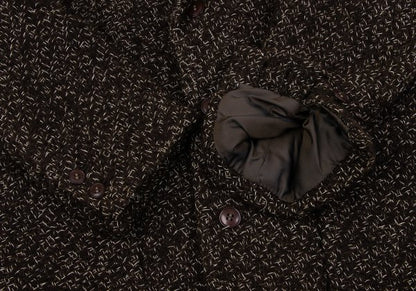 Jean Paul GAULTIER HOMME Wool Tweed 3B Jacket Brown Size M