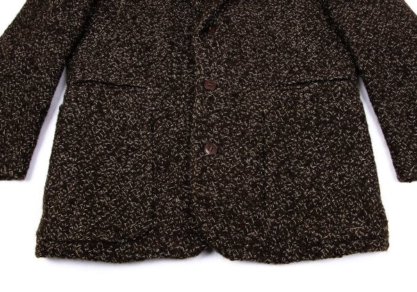 Jean Paul GAULTIER HOMME Wool Tweed 3B Jacket Brown Size M