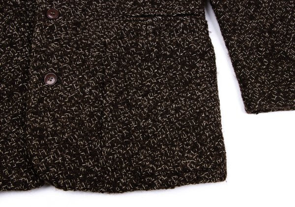 Jean Paul GAULTIER HOMME Wool Tweed 3B Jacket Brown Size M