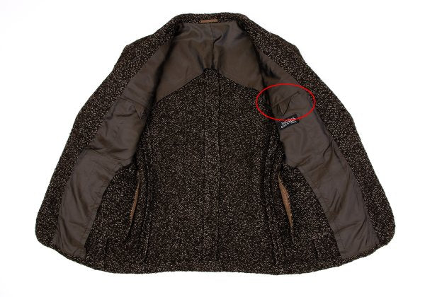 Jean Paul GAULTIER HOMME Wool Tweed 3B Jacket Brown Size M
