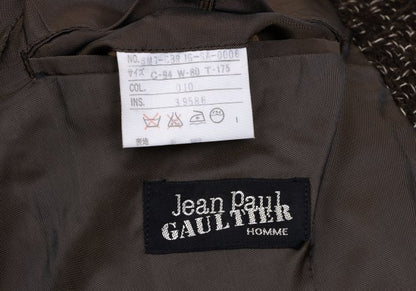 Jean Paul GAULTIER HOMME Wool Tweed 3B Jacket Brown Size M