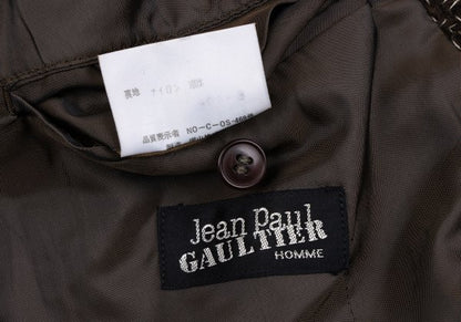 Jean Paul GAULTIER HOMME Wool Tweed 3B Jacket Brown Size M