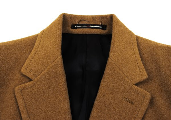 Jean Paul GAULTIER HOMME objet Wool Coat Brown Size 48
