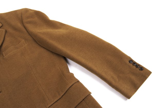 Jean Paul GAULTIER HOMME objet Wool Coat Brown Size 48