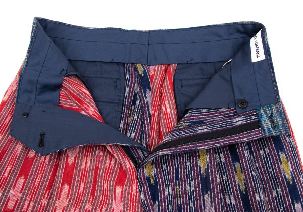 DOLCE&GABBANA Native Patchwork Pants Multi Size 48