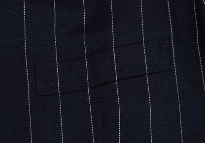 TOKIO KUMAGAI HOMME DE NUIT Wool Stripe Jacket Navy Size 48