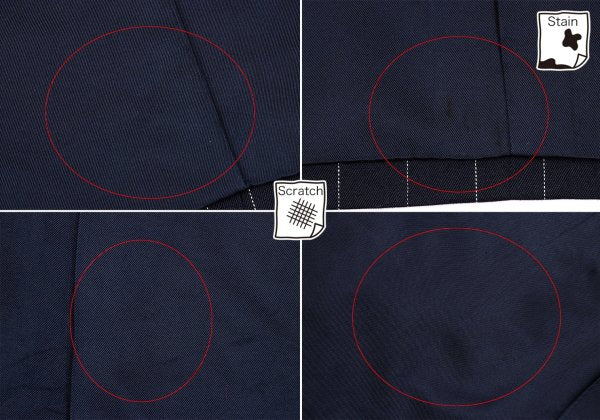 TOKIO KUMAGAI HOMME DE NUIT Wool Stripe Jacket Navy Size 48