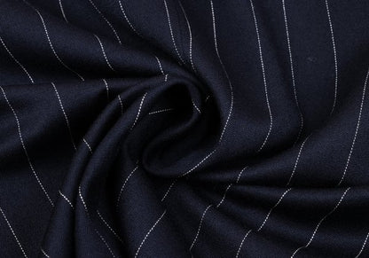 TOKIO KUMAGAI HOMME DE NUIT Wool Stripe Jacket Navy Size 48