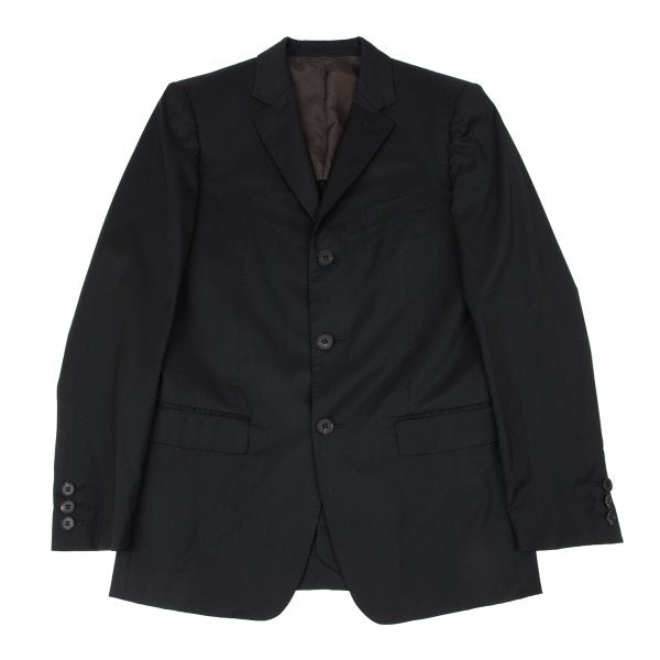 Jean Paul GAULTIER Wool Blend 3-Button Jacket Black Size 50