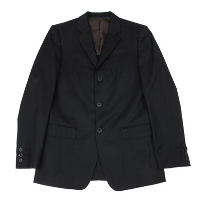 Jean Paul GAULTIER Wool Blend 3-Button Jacket Black Size 50