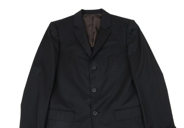 Jean Paul GAULTIER Wool Blend 3-Button Jacket Black Size 50