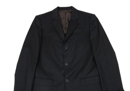 Jean Paul GAULTIER Wool Blend 3-Button Jacket Black Size 50