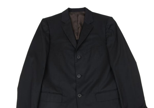 Jean Paul GAULTIER Wool Blend 3-Button Jacket Black Size 50