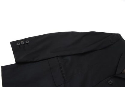 Jean Paul GAULTIER Wool Blend 3-Button Jacket Black Size 50