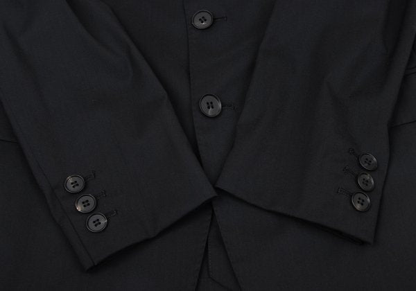 Jean Paul GAULTIER Wool Blend 3-Button Jacket Black Size 50