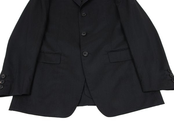 Jean Paul GAULTIER Wool Blend 3-Button Jacket Black Size 50