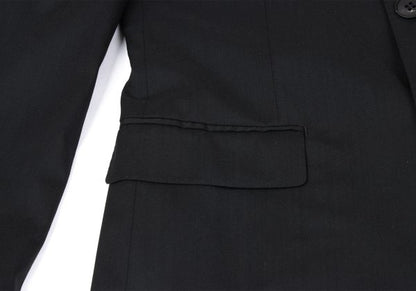 Jean Paul GAULTIER Wool Blend 3-Button Jacket Black Size 50