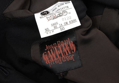 Jean Paul GAULTIER Wool Blend 3-Button Jacket Black Size 50