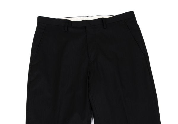 Jean Paul GAULTIER Wool Poly Tapered Pants Black Size 48