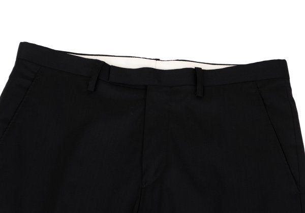 Jean Paul GAULTIER Wool Poly Tapered Pants Black Size 48