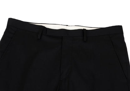Jean Paul GAULTIER Wool Poly Tapered Pants Black Size 48