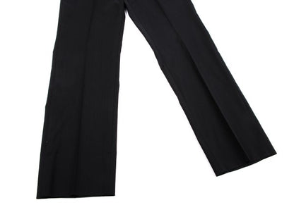 Jean Paul GAULTIER Wool Poly Tapered Pants Black Size 48