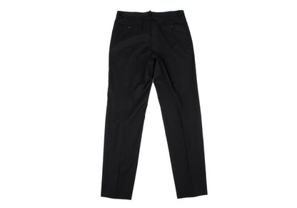 Jean Paul GAULTIER Wool Poly Tapered Pants Black Size 48