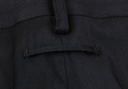 Jean Paul GAULTIER Wool Poly Tapered Pants Black Size 48