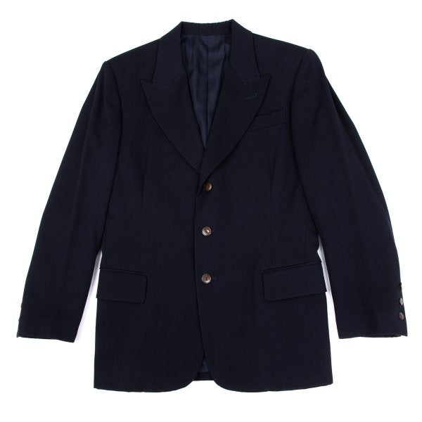 Jean Paul GAULTIER HOMME Navy Wool Lapel Jacket Size 48