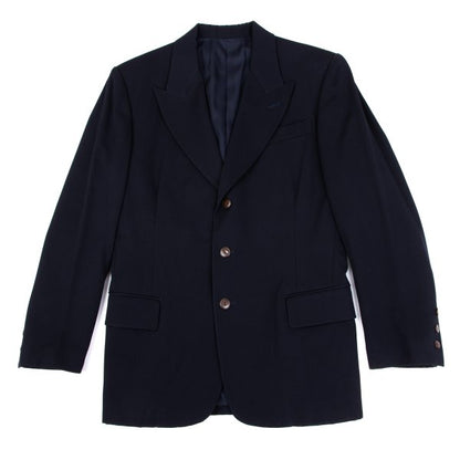 Jean Paul GAULTIER HOMME Navy Wool Lapel Jacket Size 48