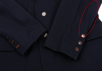 Jean Paul GAULTIER HOMME Navy Wool Lapel Jacket Size 48