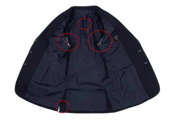Jean Paul GAULTIER HOMME Navy Wool Lapel Jacket Size 48