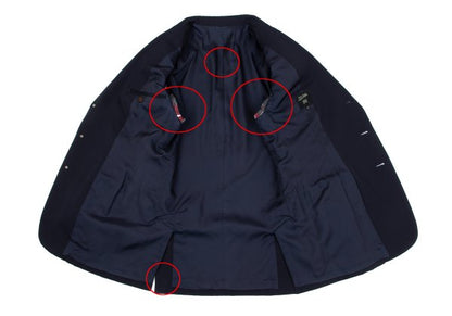 Jean Paul GAULTIER HOMME Navy Wool Lapel Jacket Size 48