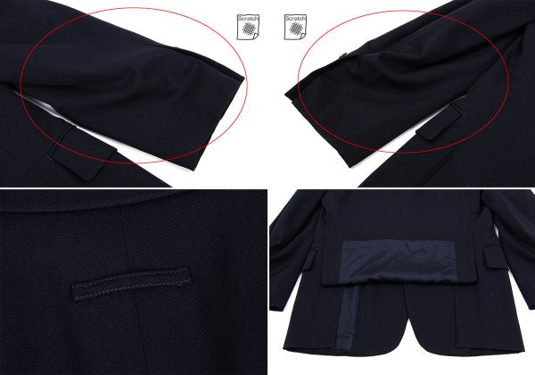 Jean Paul GAULTIER HOMME Navy Wool Lapel Jacket Size 48