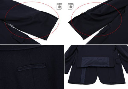 Jean Paul GAULTIER HOMME Navy Wool Lapel Jacket Size 48