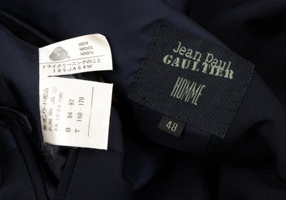 Jean Paul GAULTIER HOMME Navy Wool Lapel Jacket Size 48